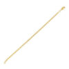 Moon bead bracelet in solid 14K yellow gold, view 2