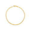 Moon bead bracelet in solid 14K yellow gold