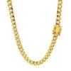 14K Yellow Gold Semi Solid Miami Cuban Chain, 5 mm