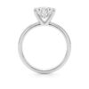 2 ct tw lab-grown diamond solitaire princess ring in solid 10K white gold, engagement ring, view 3