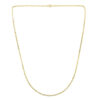 1.9 mm french cable chain in solid 14K yellow gold, view 3