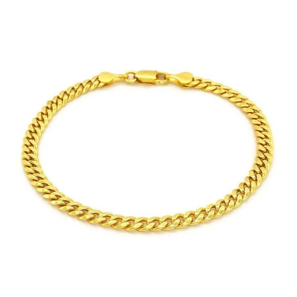 10K Yellow Gold Cuban Bracelet 4.50mm