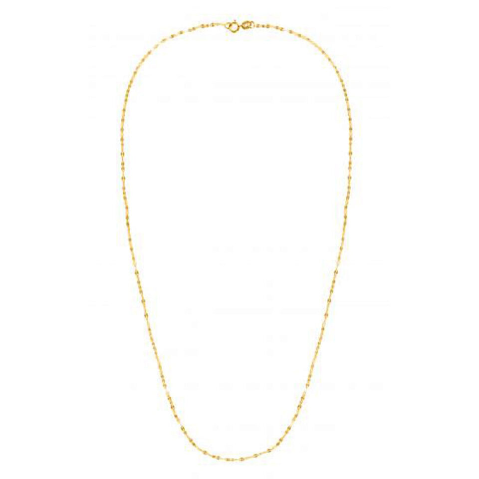 14k Yellow Gold Alternate Valentino Chain