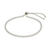 Sterling silver tennis adjustable bracelet 4.00mm, view 2