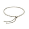 Sterling silver tennis adjustable bracelet 4.00mm, view 3