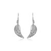 Sterling silver textured earrings