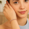 Sterling Silver Tennis Adjustable Bracelet