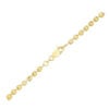 Moon bead chain in solid 14K yellow gold