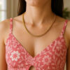 4.1mm franco round chain in solid 14K yellow gold, view 11