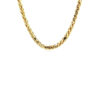 4.1mm franco round chain in solid 14K yellow gold