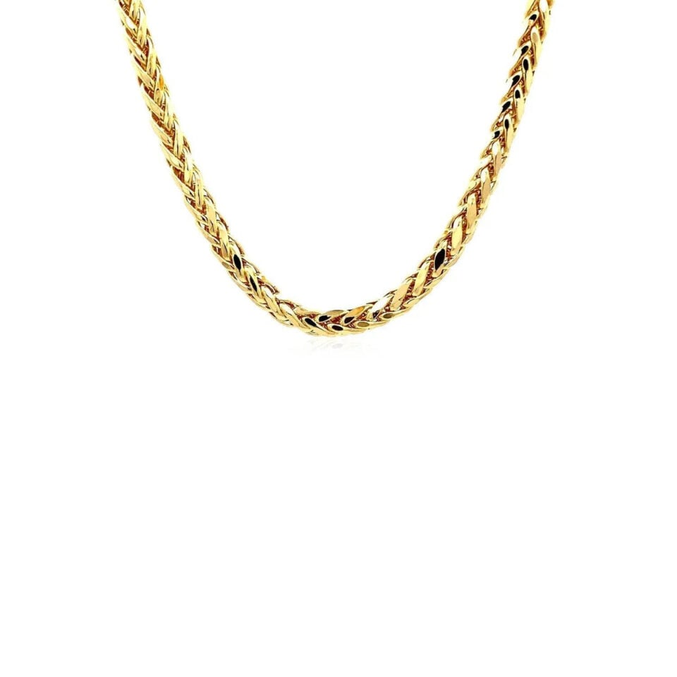 14K Yellow Gold Franco Round Chain 4.1mm
