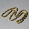 4.1mm franco round chain in solid 14K yellow gold, view 5