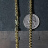4.1mm franco round chain in solid 14K yellow gold, view 7