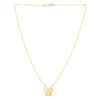 14K Yellow Gold Papillon Butterfly Necklace