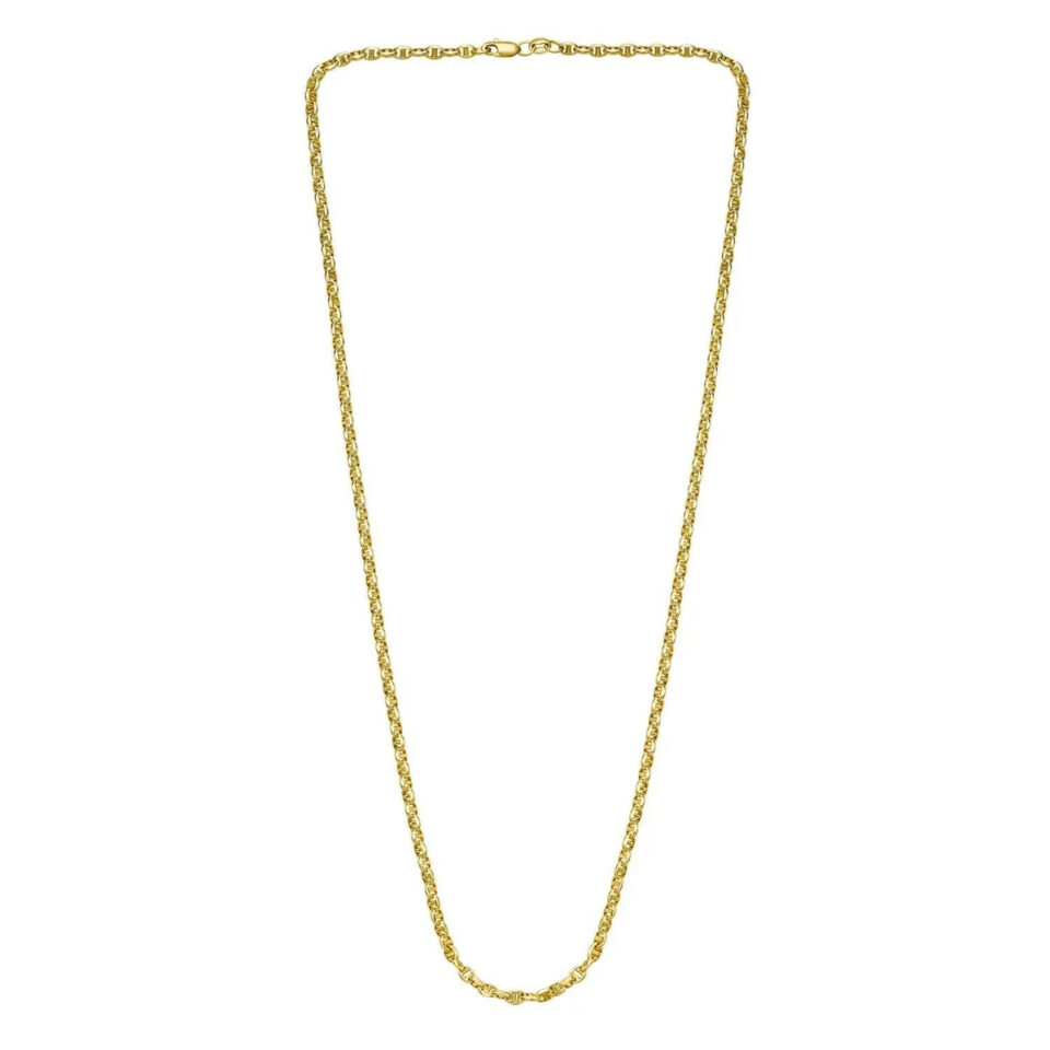 14K Yellow Gold Lite Anchor Chain, 3 mm