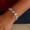 Sterling Silver, Rhodium Plated Bracelet