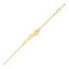 Chain necklace with horizontal arrow pendant in solid 14K yellow gold, view 3