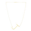 14K Yellow Gold Yours Truly Large Initial J Necklace