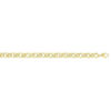8.80mm curb bracelet in solid 14K yellow gold, view 8