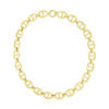 Mariner oval necklace in solid 14K yellow gold