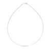 Sterling silver round necklace, view 6