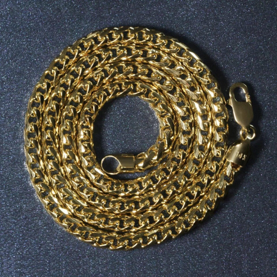 14K Yellow Gold Franco Round Chain 4.60mm