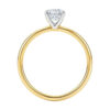 1.50 ct emerald lab-grown diamond ring in solid 10K yellow gold, view 5