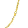3.6 mm light gourmette chain in solid 14K yellow gold, view 5
