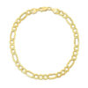 10K Yellow Gold Figaro Bracelet 5.60mm