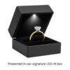 2 ct lab-grown diamond solitaire oval ring in solid 10K yellow gold, engagement ring, view 5