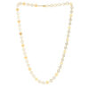 Mirror heart necklace in solid 14K yellow gold, view 2