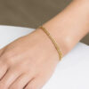 Mariner bracelet in solid 10K yellow gold, view 3