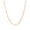 14K Rose Gold Paperclip Chain