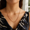 14K Rose Gold Paperclip Chain
