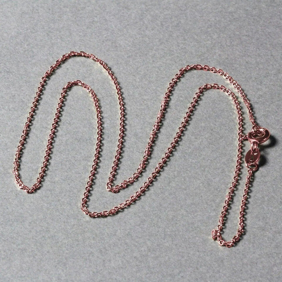 18K Rose Gold Cable Chain