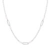 Sterling silver, rhodium plated necklace