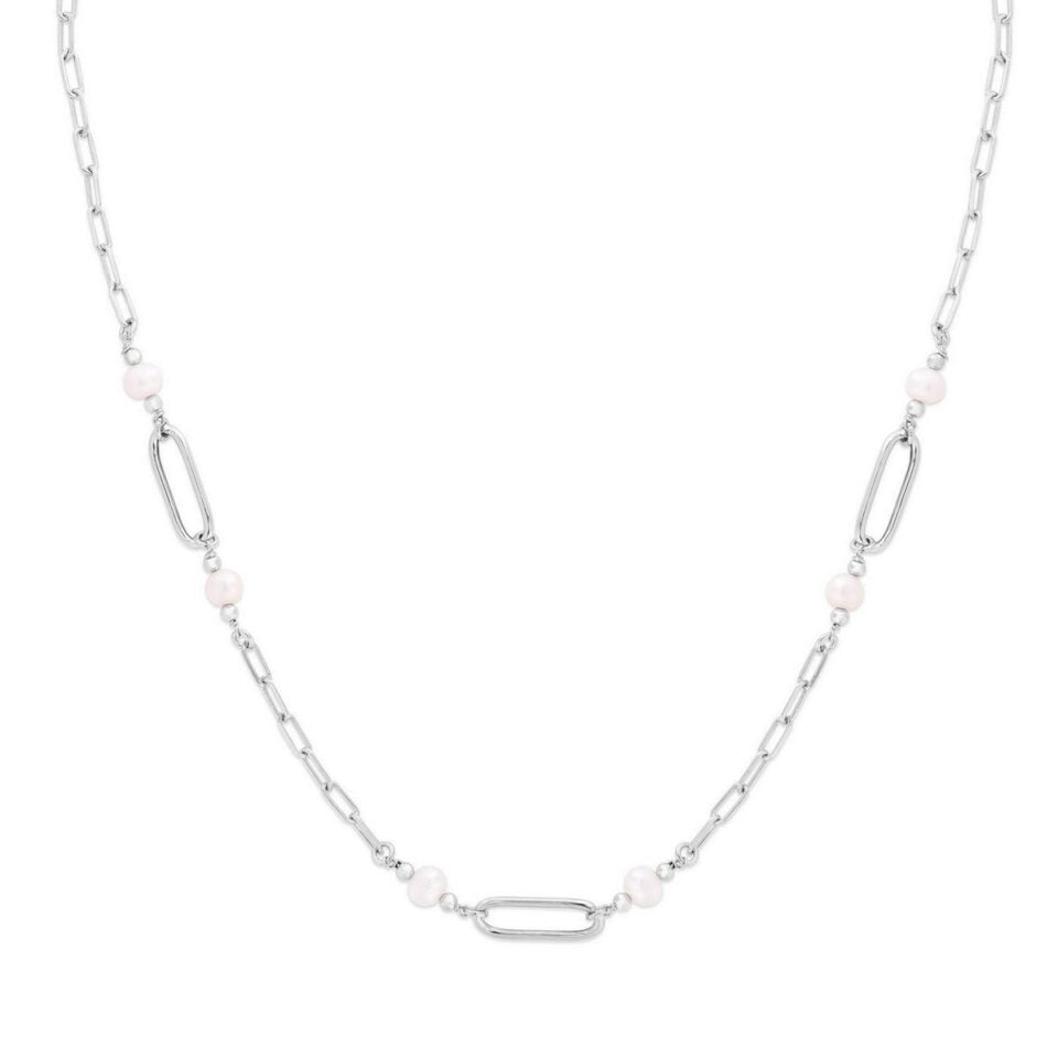 Sterling Silver, Rhodium Plated Necklace 7.7g