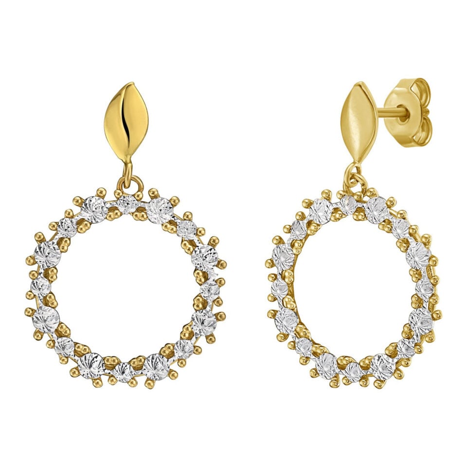 Oval Hoop Earrings, 14K Yellow Gold, 4 g
