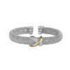 18K Gold And Sterling Silver Bangle