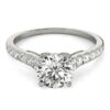 Lab-grown diamond engagement ring in solid 14K white gold