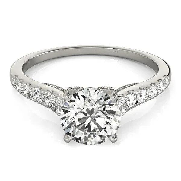 14K White Gold Lab-Grown Diamond Engagement Ring