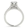 Lab-grown diamond engagement ring in solid 14K white gold, view 4