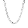 Sterling Silver, Rhodium Plated Curb Chain