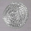 Sterling Silver, Rhodium Plated Curb Chain