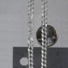 Sterling Silver, Rhodium Plated Curb Chain