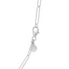 Paperclip chain in solid 14K white gold, view 5