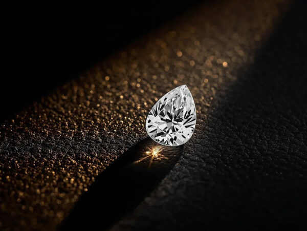 Pear cut diamond